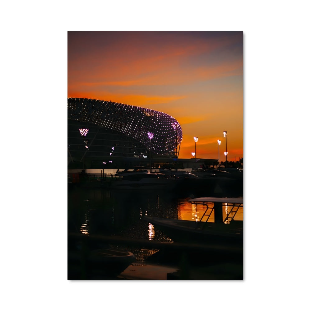 Poster Sunset at Yas Marina