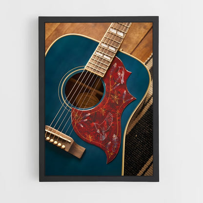 ap-acoustic guitar-8 cadre Noir