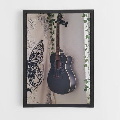 ap-acoustic guitar-9 cadre Noir