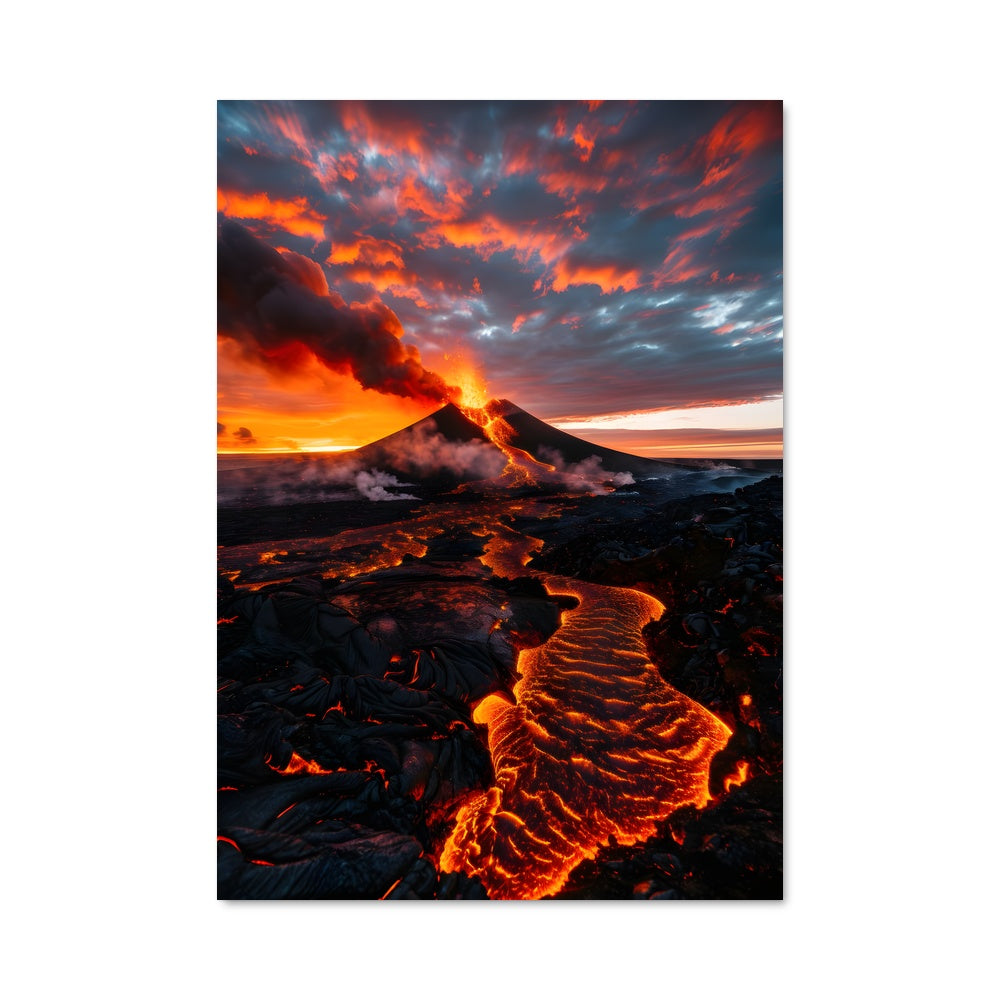 Poster Active volcano 96138