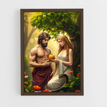 ap-adam and eve-4 cadre Bois foncé