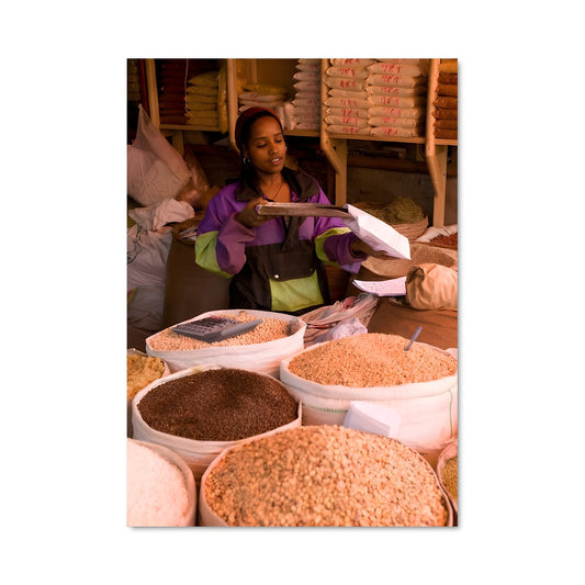 Poster La Vendeuse de Fruits Secs