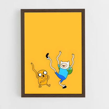 ap-adventure time-10 cadre Bois foncé
