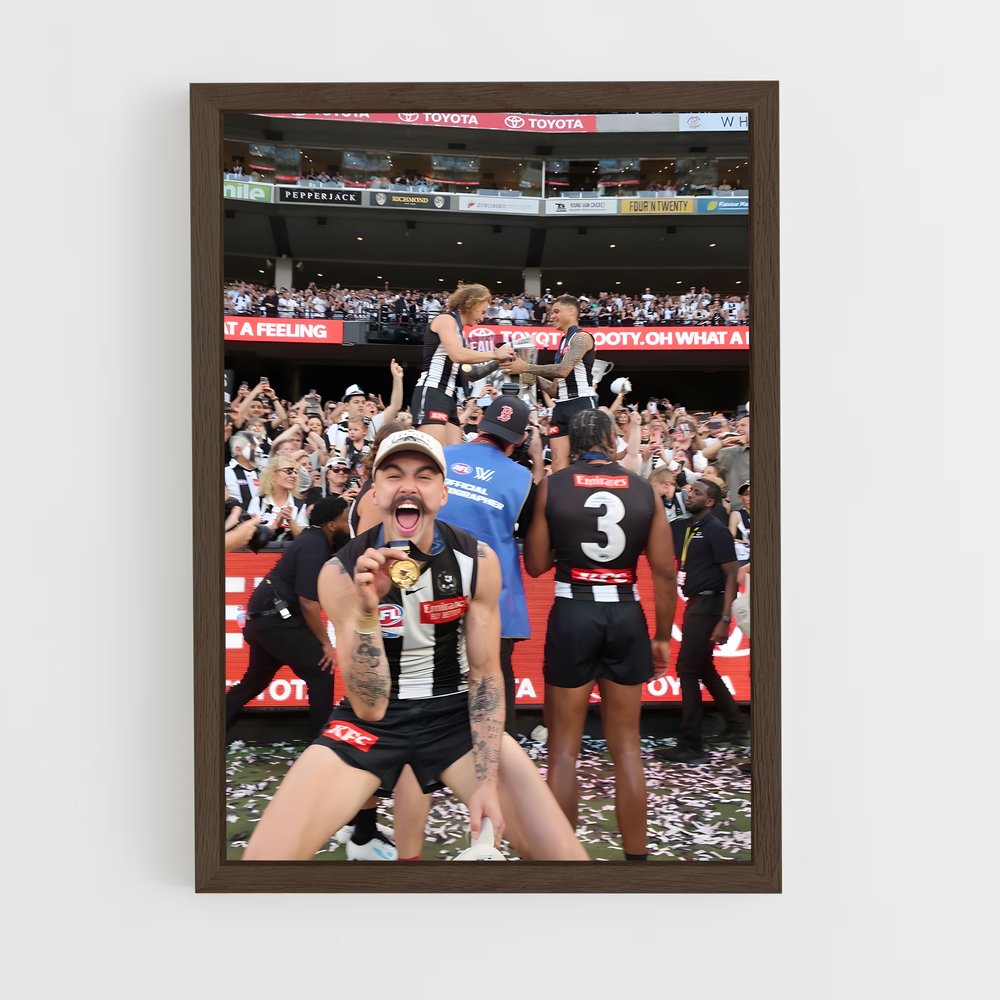 ap-afl grand final-5 cadre Bois foncé