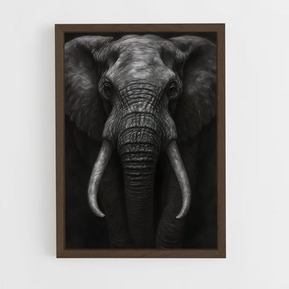 ap-african elephant-2 cadre Bois foncé