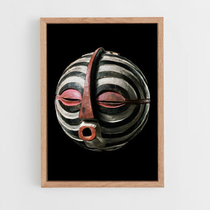 ap-african masks-2 cadre Bois clair