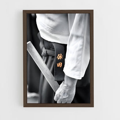 ap-aikido-1 cadre Bois foncé