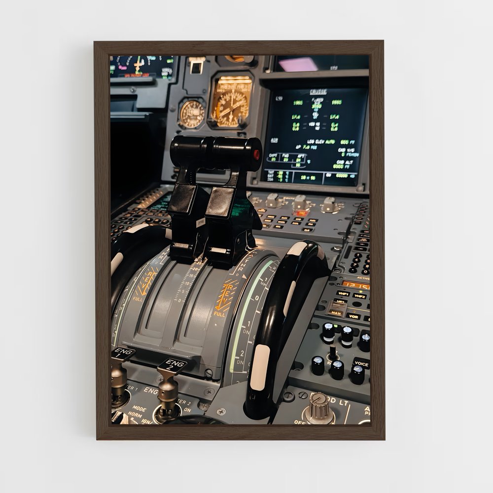ap-airbus a320-4 cadre Bois foncé