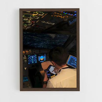 ap-airbus a320-5 cadre Bois foncé