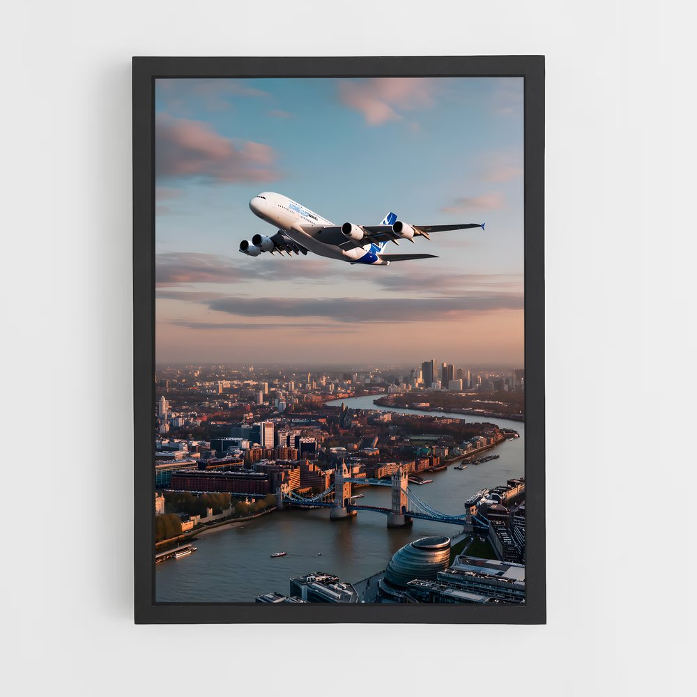 ap-airbus a380-1 cadre Noir