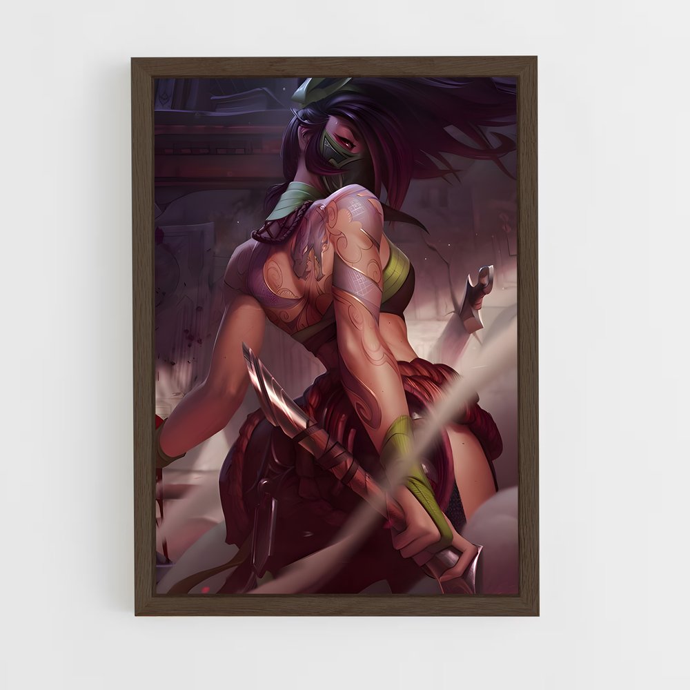 ap-akali-1 cadre Bois foncé