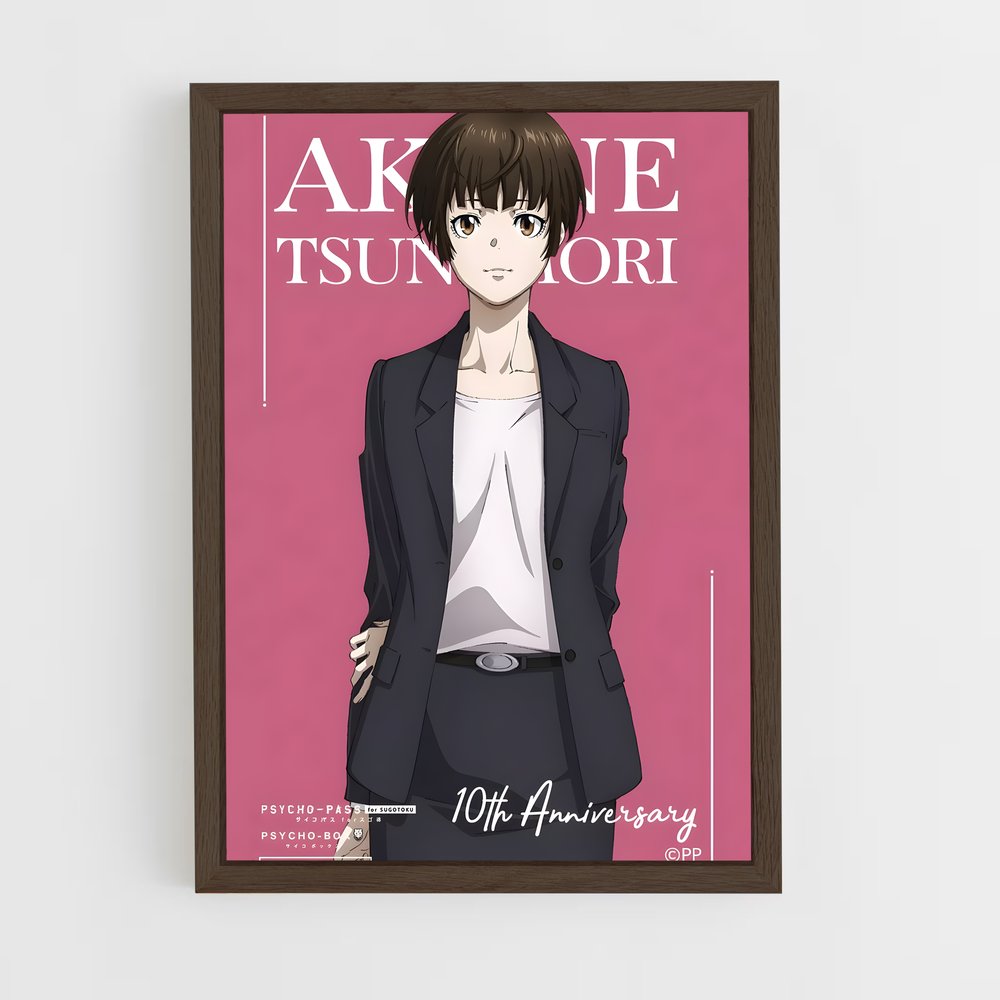 ap-akane tsunemori-2 cadre Bois foncé