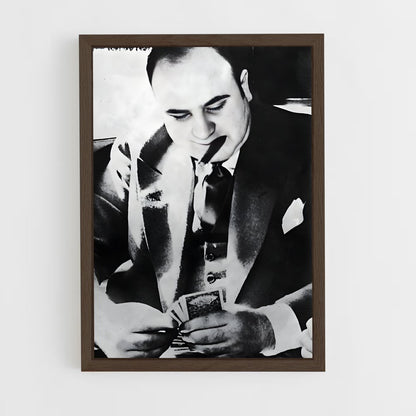 ap-al capone-5 cadre Bois foncé