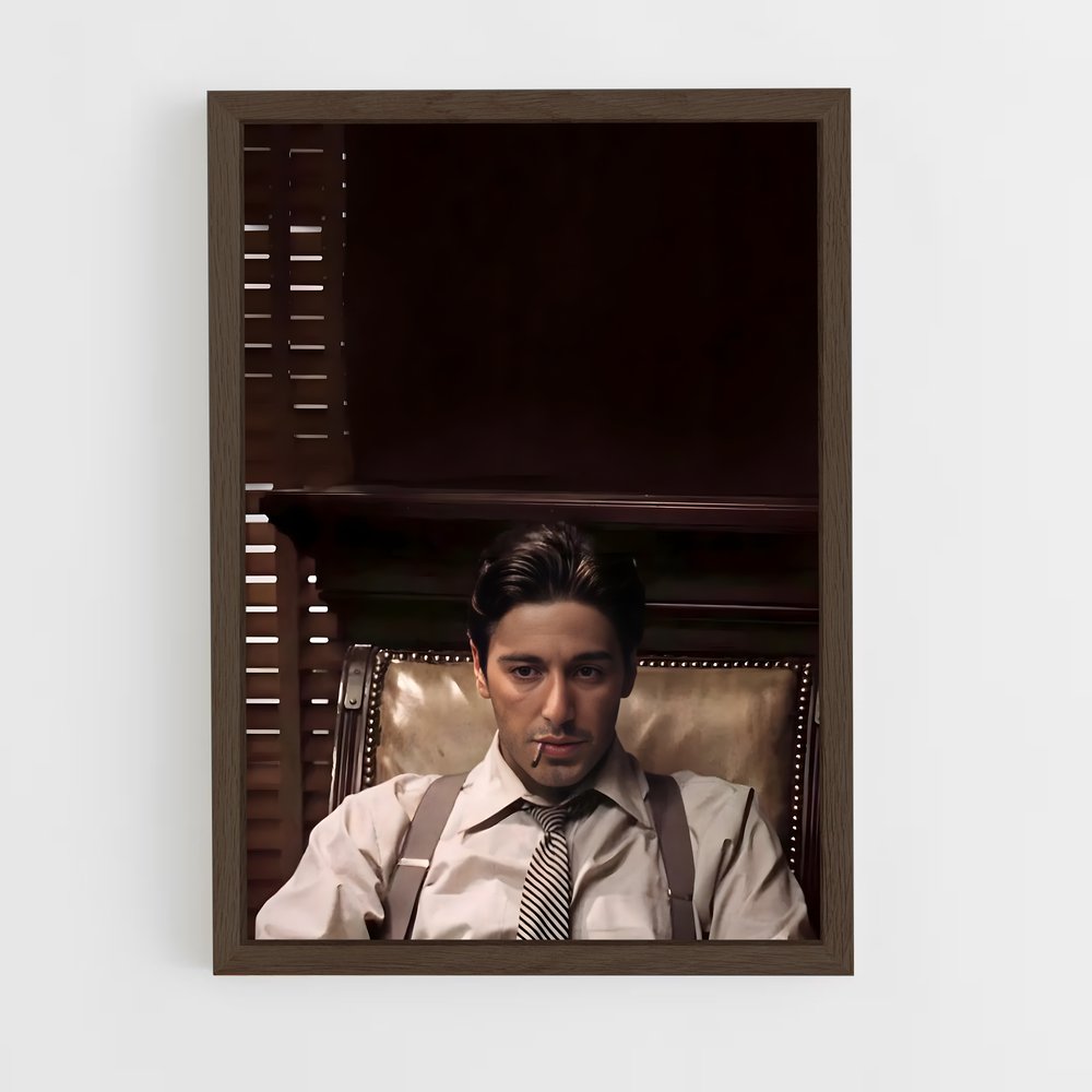 ap-al pacino-12 cadre Bois foncé