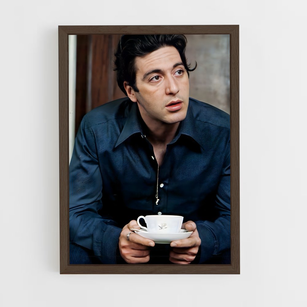 ap-al pacino-14 cadre Bois foncé