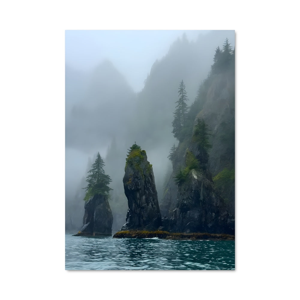 Poster Brume des Fjords