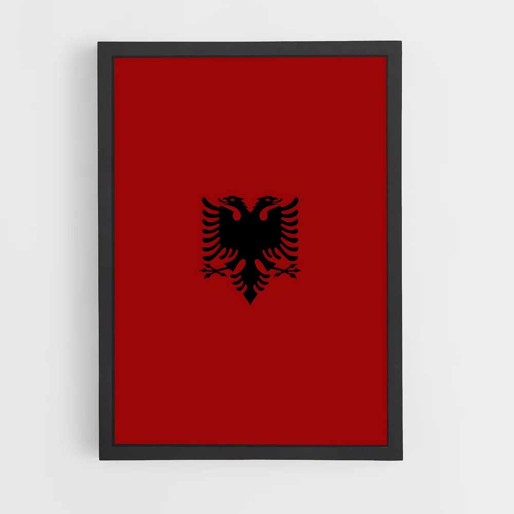 ap-albania flag-2 cadre Noir