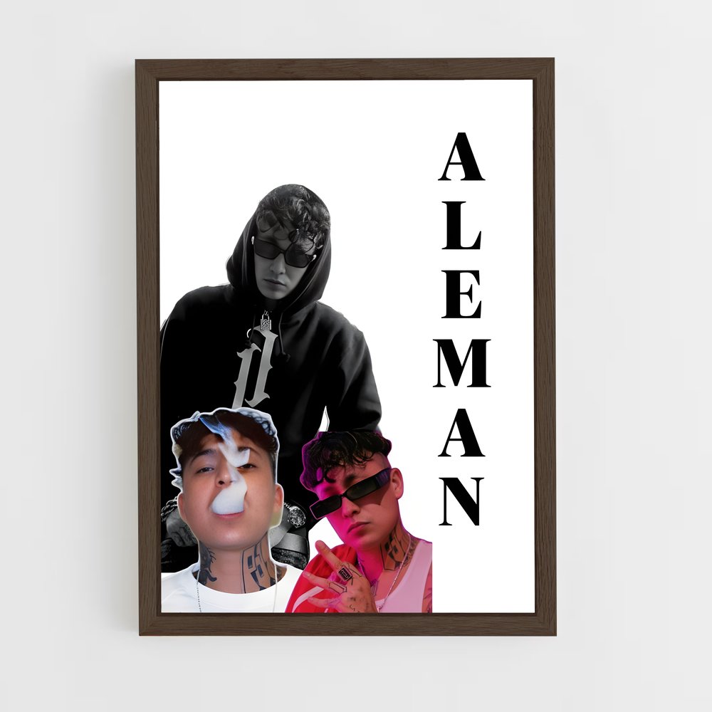 ap-aleman-5 cadre Bois foncé
