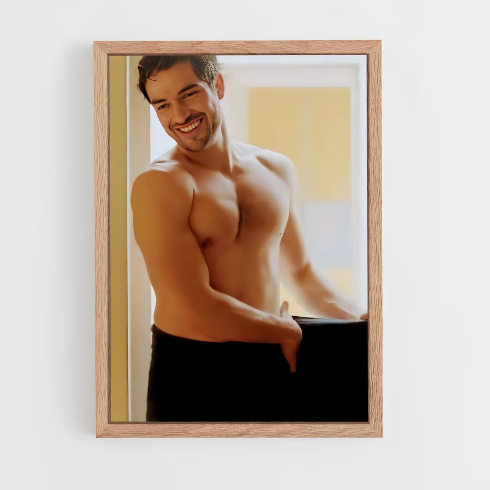 ap-alfonso herrera-3 cadre Bois clair