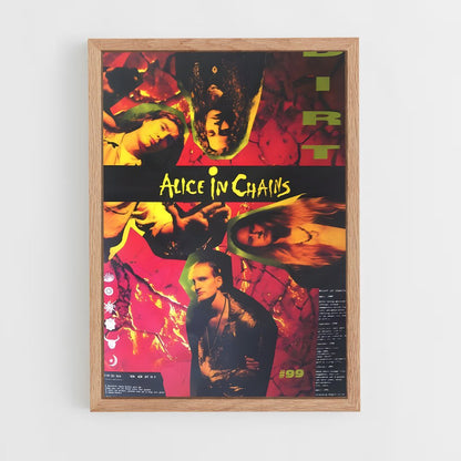 ap-alice in chains-5 cadre Bois clair