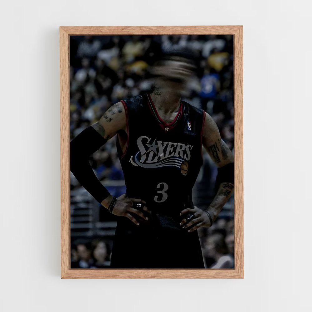 ap-allen iverson-7 cadre Bois clair
