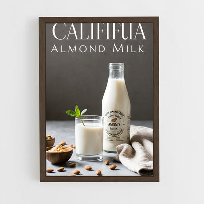 ap-almond milk-2 cadre Bois foncé