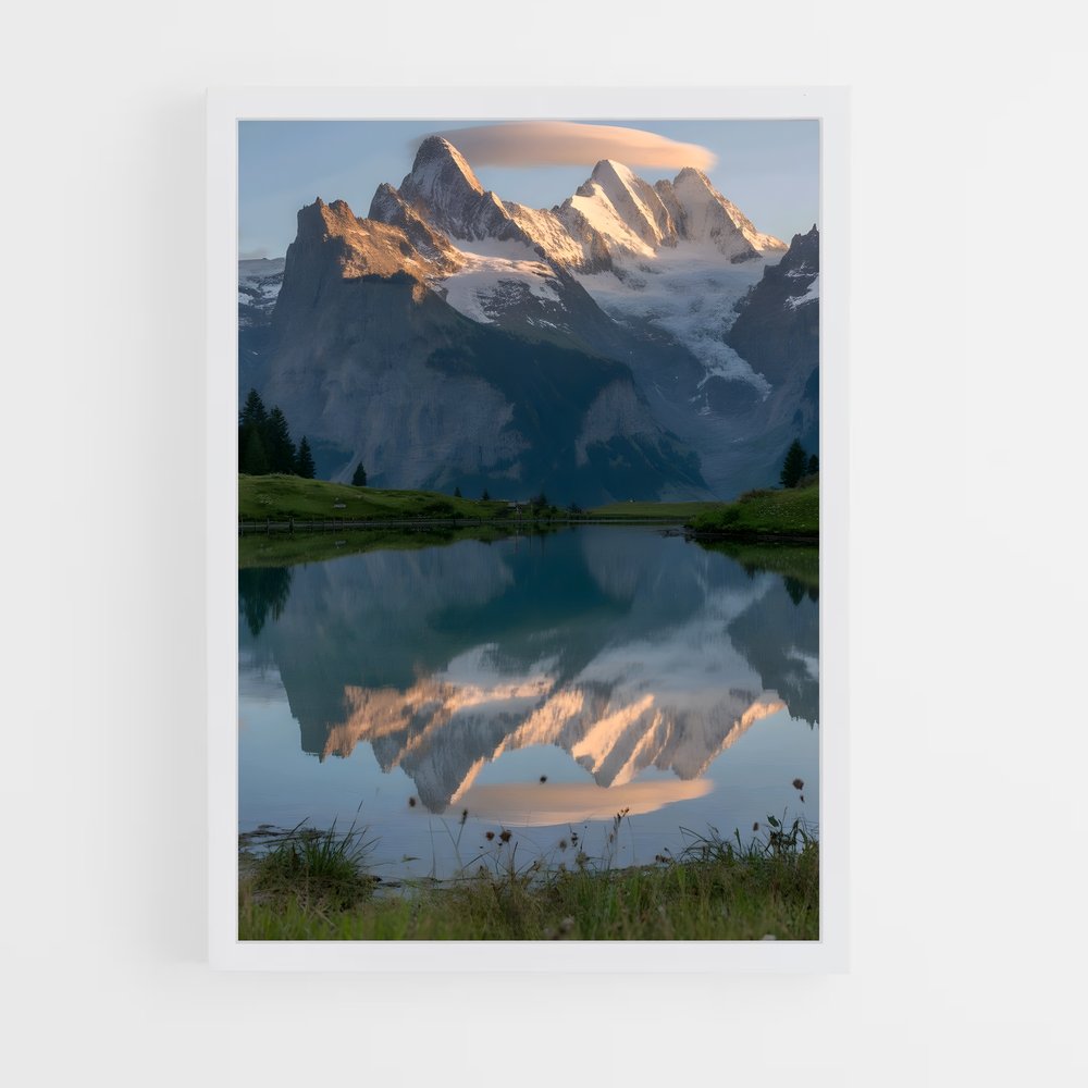 ap-alpine lake-5 cadre Blanc