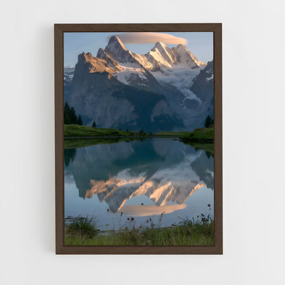 ap-alpine lake-5 cadre Bois foncé