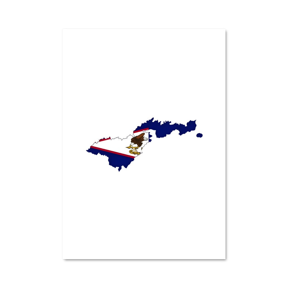 Poster Drapeau de Samoa Américaine