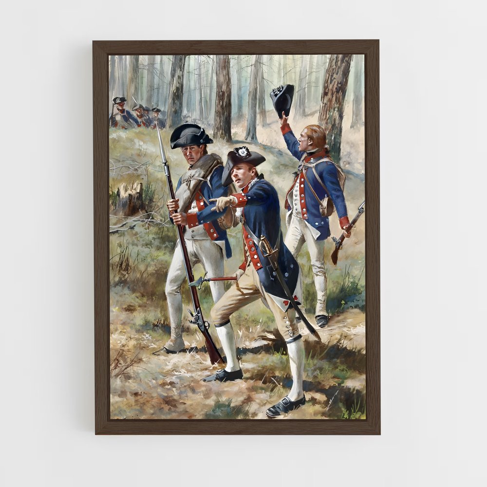 ap-american civil war-6 cadre Bois foncé