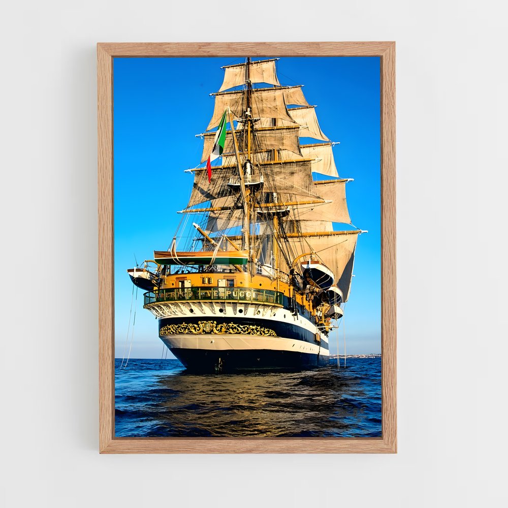 ap-amerigo vespucci-5 cadre Bois clair