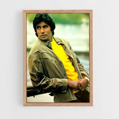 ap-amitabh bachchan-5 cadre Bois clair