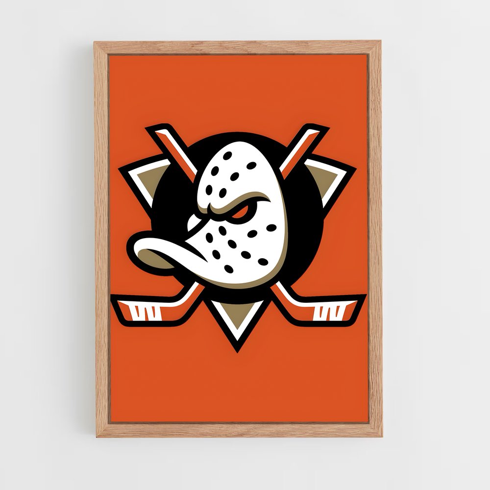 ap-anaheim ducks-1 cadre Bois clair