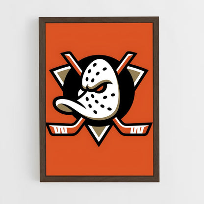 ap-anaheim ducks-1 cadre Bois foncé