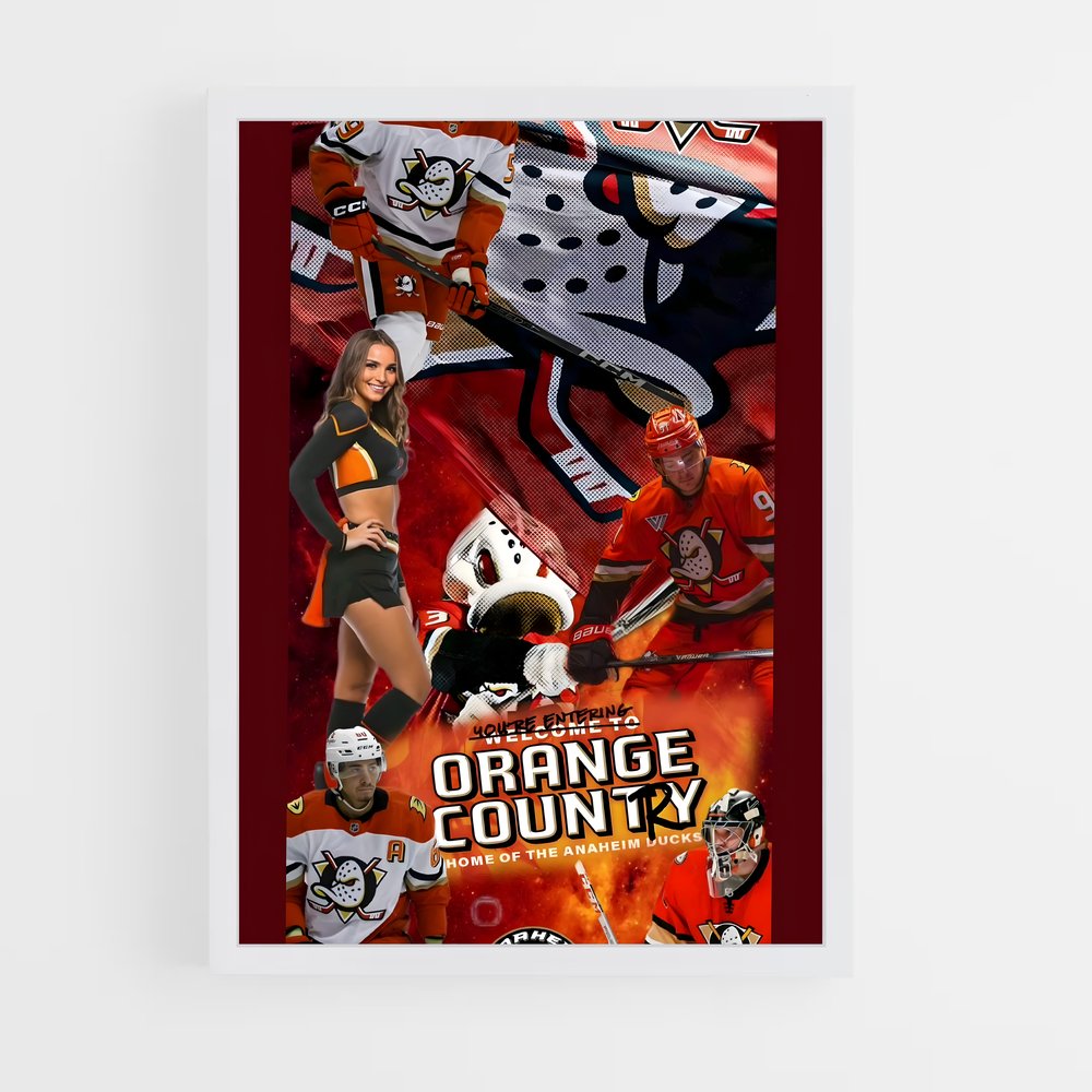 ap-anaheim ducks-12 cadre Blanc