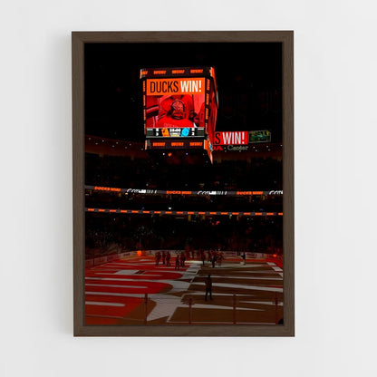 ap-anaheim ducks-6 cadre Bois foncé