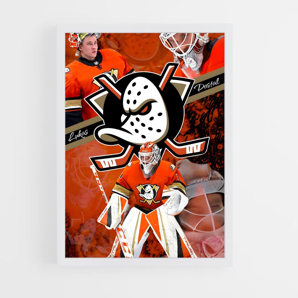 ap-anaheim ducks-7 cadre Blanc