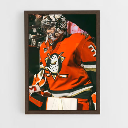 ap-anaheim ducks-8 cadre Bois foncé