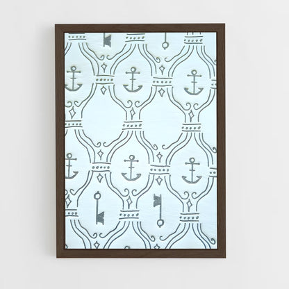 ap-anchor patterns-6 cadre Bois foncé