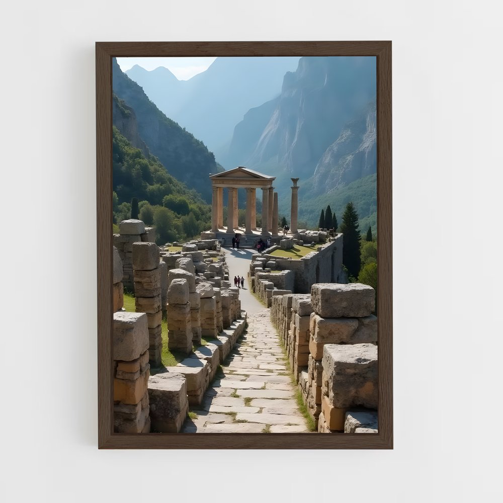 ap-ancient greece-4 cadre Bois foncé