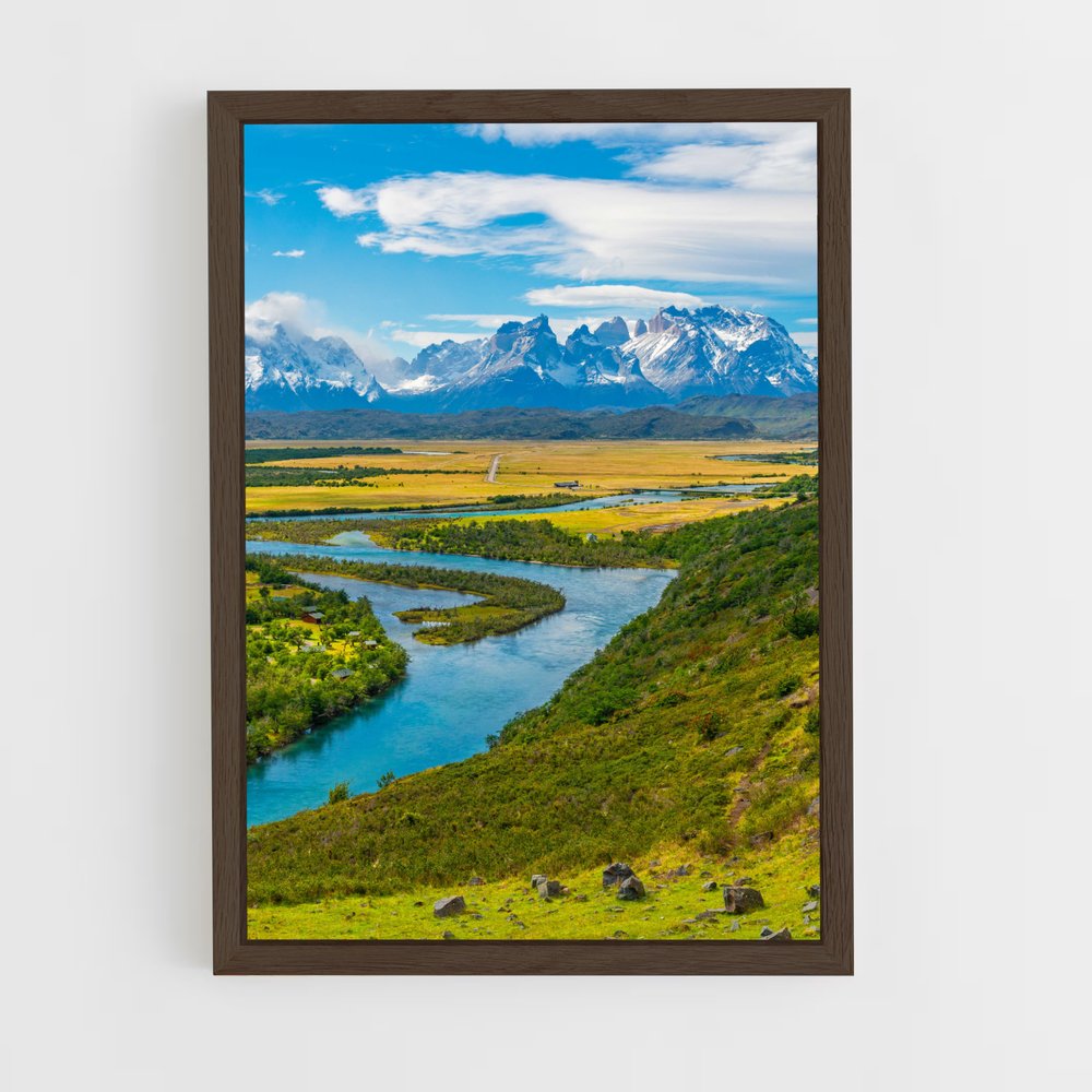ap-andes mountains-9 cadre Bois foncé