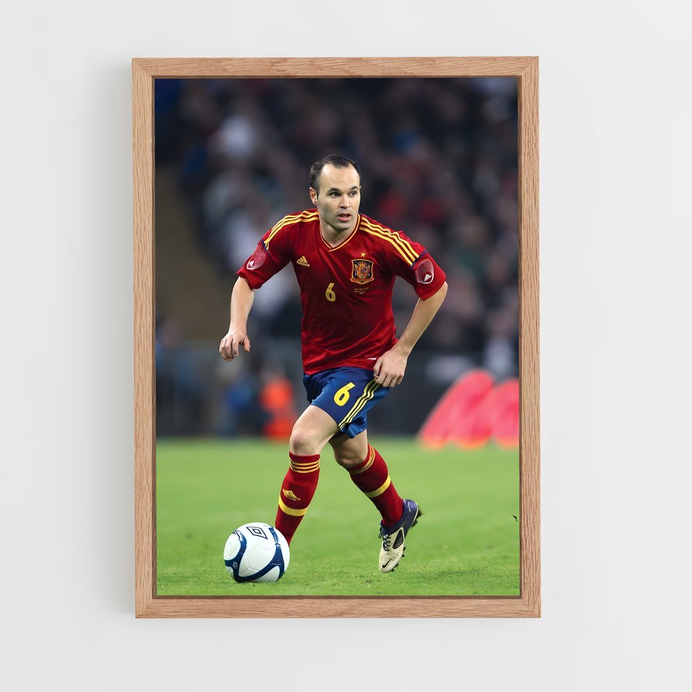ap-andres iniesta-4 cadre Bois clair