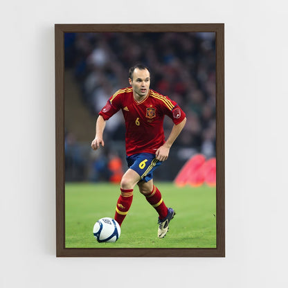 ap-andres iniesta-4 cadre Bois foncé