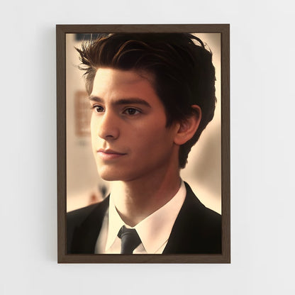 ap-andrew garfield-13 cadre Bois foncé