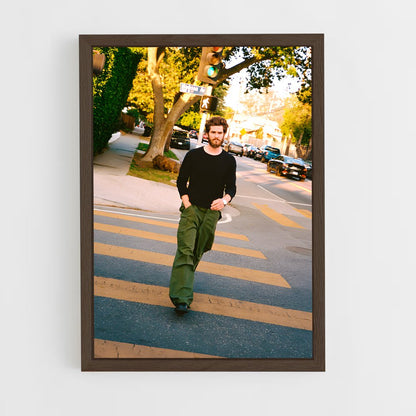 ap-andrew garfield-8 cadre Bois foncé