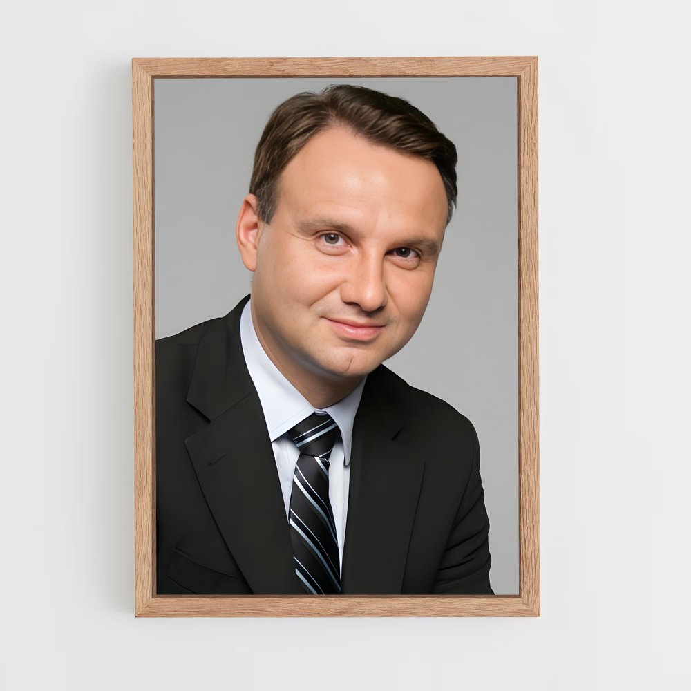 ap-andrzej duda-2 cadre Bois clair
