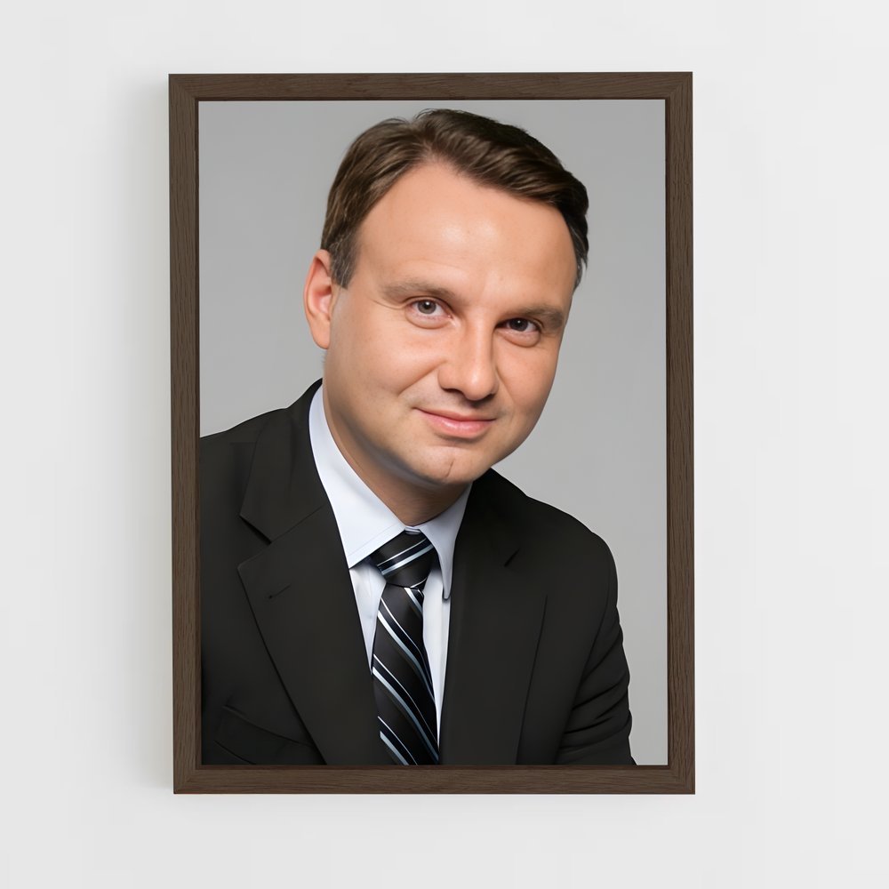 ap-andrzej duda-2 cadre Bois foncé