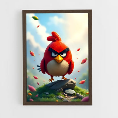ap-angry birds-1 cadre Bois foncé