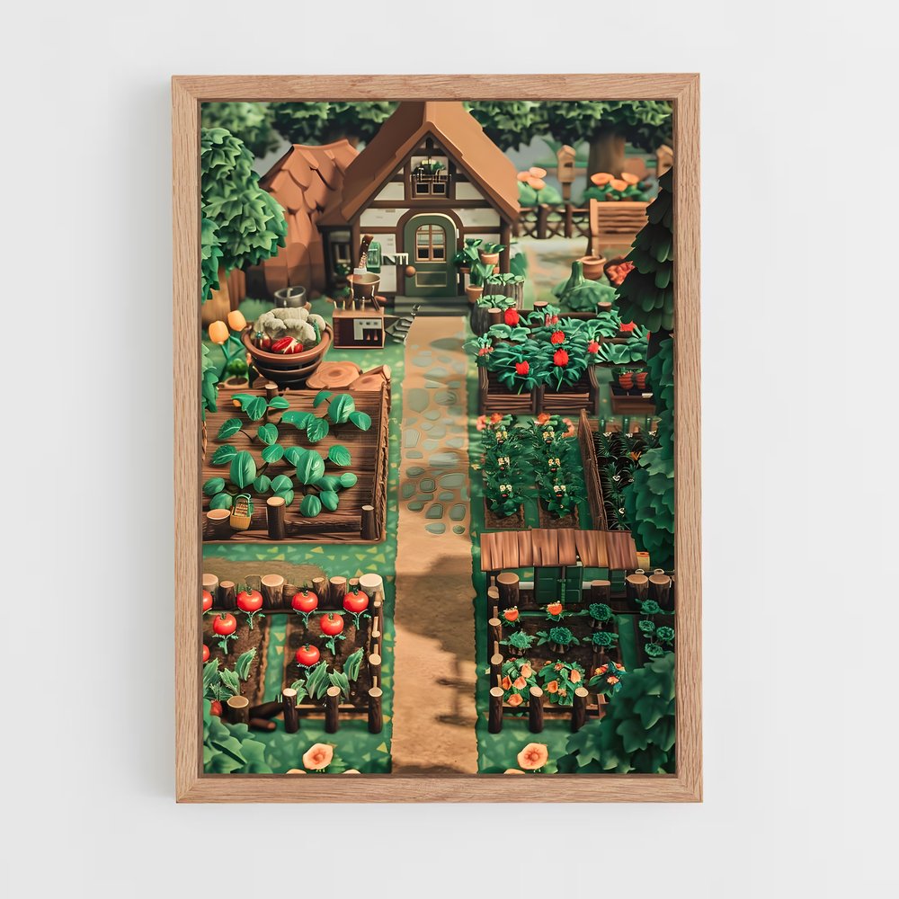 ap-animal crossing-3 cadre Bois clair
