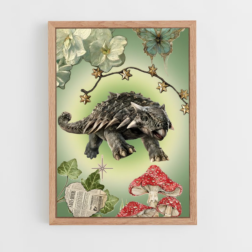 ap-ankylosaurus-3 cadre Bois clair